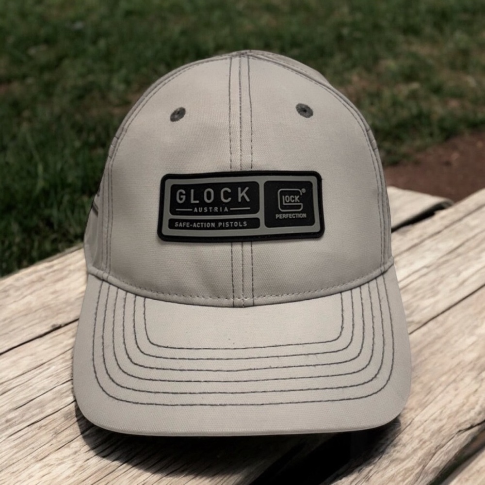 Glock Perfection Hat/ Cap Gray Snapback Adjustable Size Glock Logo, Sporty, EUC - Picture 3 of 3